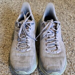 Hoka One One Women's Athletic Shoes - Light Purple and Light Lime Green